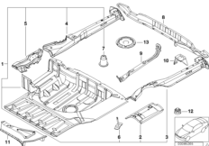 Дополнит.элементы пола багажника
