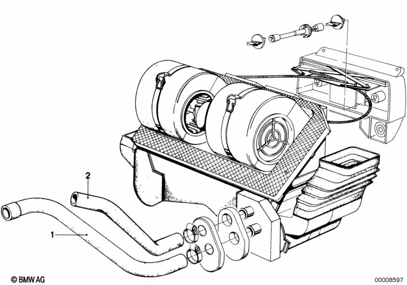 Водяной шланг подводящий/возвратный