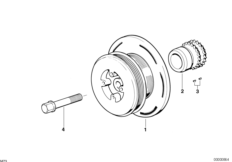 Демпфер крут.колебаний ременного прив.