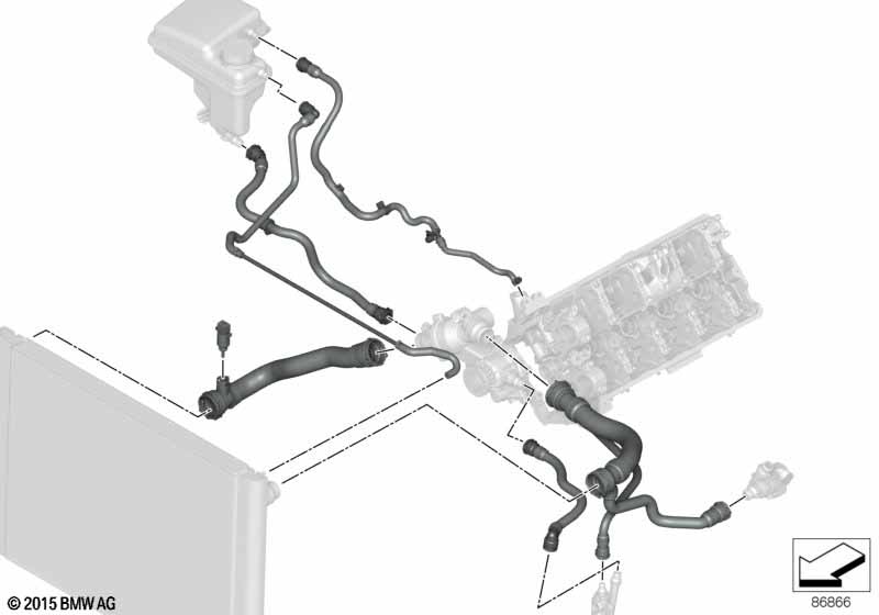 Водяной шланг системы охлаждения
