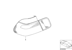 Блок задних фонарей хромированный