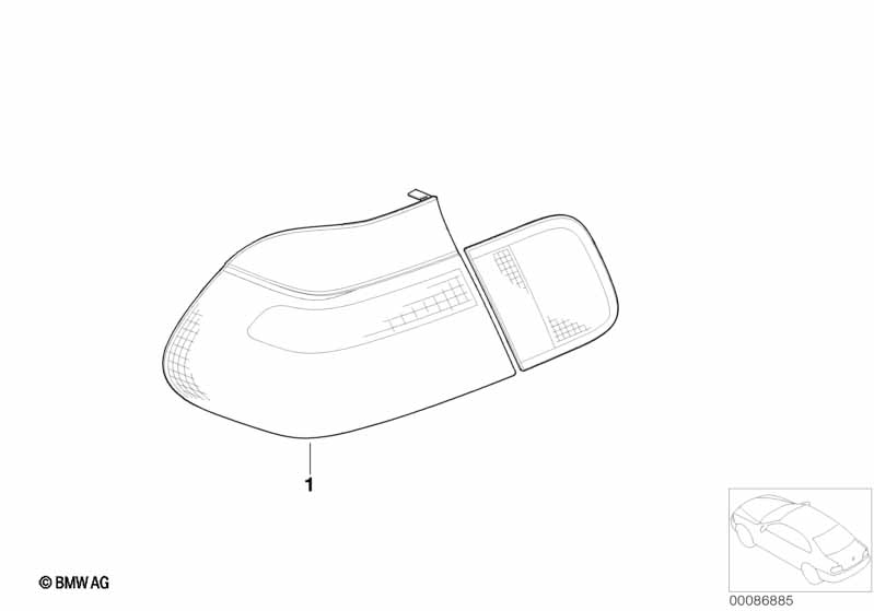Блок задних фонарей хромированный