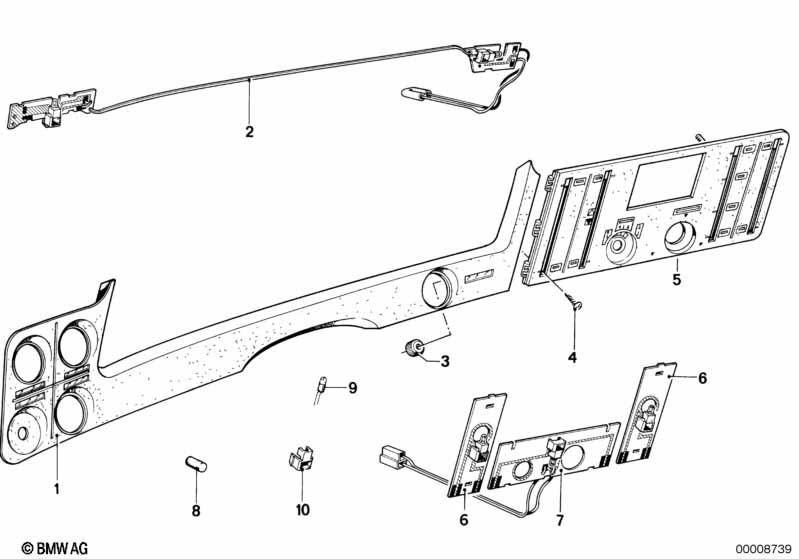 Передняя панель управления отопителем