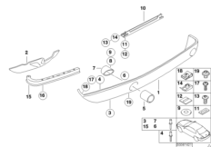 Облицовка бампера Зд Нж