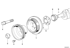 Демпфер крут.колебаний ременного прив.