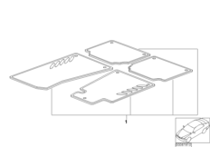 Ножные коврики City алюминий