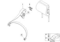 Доосн.3-м ремнем безоп.с 3-мя точк.крепл