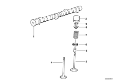 Распредвал мех.клап.газораспред./клапаны
