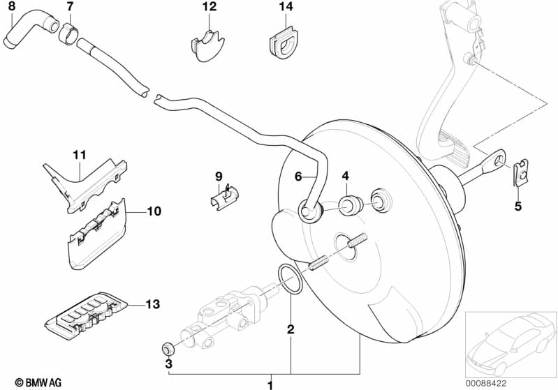 Вакуумный усилитель тормозов