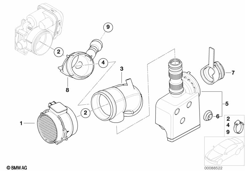 Термоанемометрический расходомер воздуха