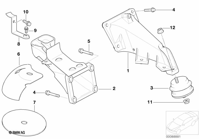 Подвеска двигателя/демпфер