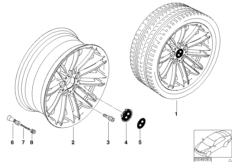 Л/с диск BMW со множеств.спицами диз.94