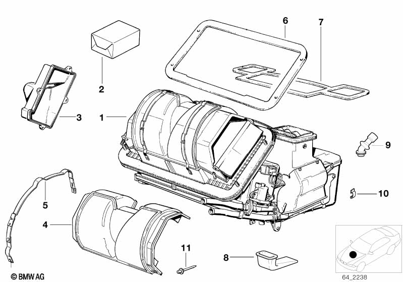 Детали корпуса кондиционера