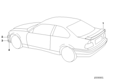 К-т доосн.зад.спойлером в M-ст.Class 2