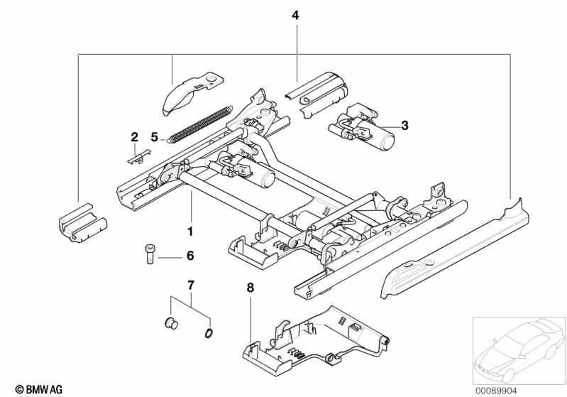Сиденье Пд направляющая сиденья