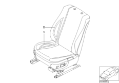 Спортивное сиденье BMW с обогревом