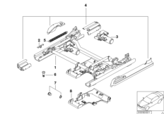Сиденье Пд направл.сиден.с э/прив./дет.