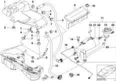 Расширительный бачок/фильтр с акт.углем