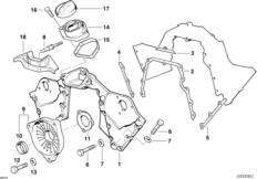 Корпус блока ГРМ Вх