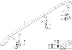 Декоративная планка крыши/леер