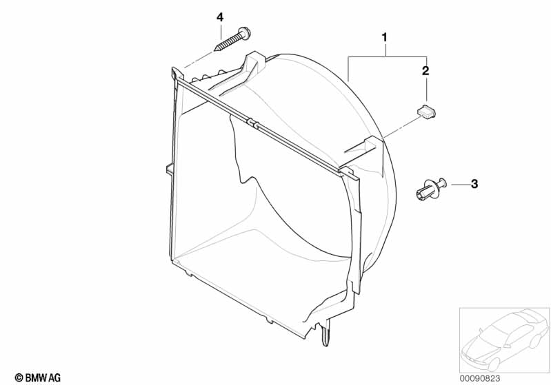 Кожух вентилятора-дополнительн.элементы