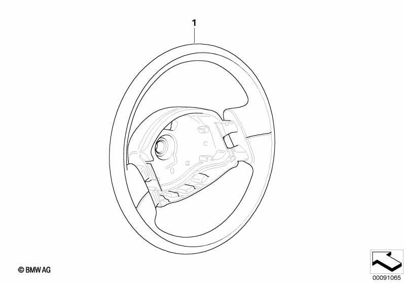 Рулевое колесо кожа Bicolor