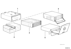 Блок для CD/блок для кассет в вещ.ящике