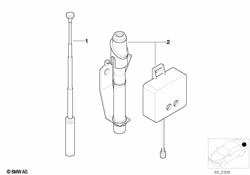 Радиоантенна/антенна автом.телеф.такси