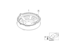 Детали сабвуфера аудиосистемы M