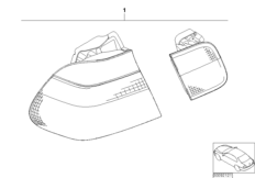 К-т доосн.блоками задн.фон.Facelift 2001
