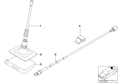Детали антенны на стекле