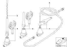 Детали телефонной антенны на крыше