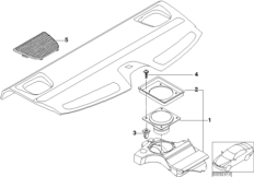 Детали аудиосист,M-ст.в полке за сид. Зд