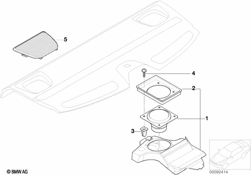 Детали аудиосист,M-ст.в полке за сид. Зд