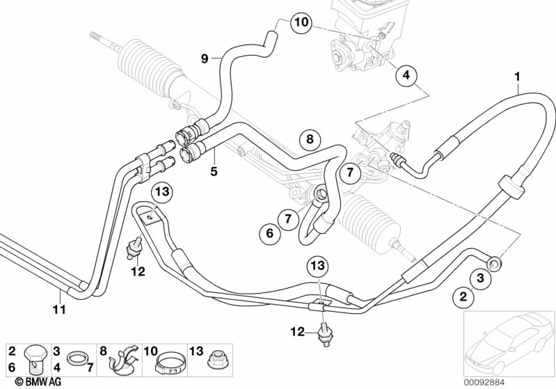 Маслопроводы гидроусилителя рул.управл.