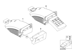Выдвижные номеронабиратель/отделение