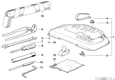 Бортовой инструмент/ящик для инструм.