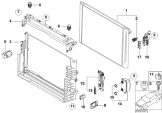 Элементы крепл.радиатора водян.охлажд.