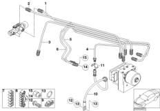 Трубопровод тормозного привода c ABS Пд