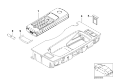 Детали SA 630 в центральной консоли