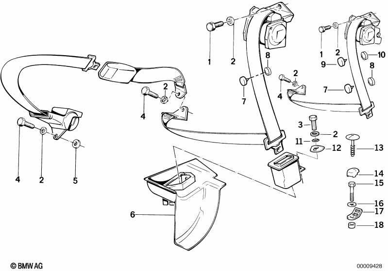 Дополн.элементы ремня безопасности Зд