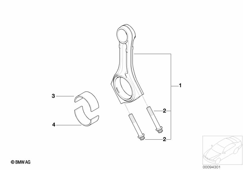 Шатун кривошипно-шатунного механизма