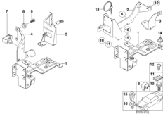 Элементы крепления CD-чейнджера