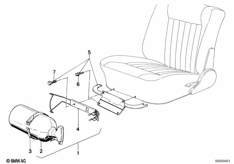 Монтажный комплект огнетушителя