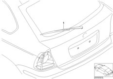 Комплект дооснащ.стеклоочист.задн.стекла