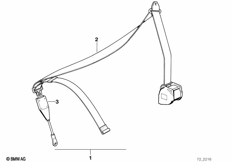 Ремень безопасн.Пд для 2-дверн.легк.авт.