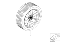 Колесо в сб.зим.звездообр.сп.99 - 18"