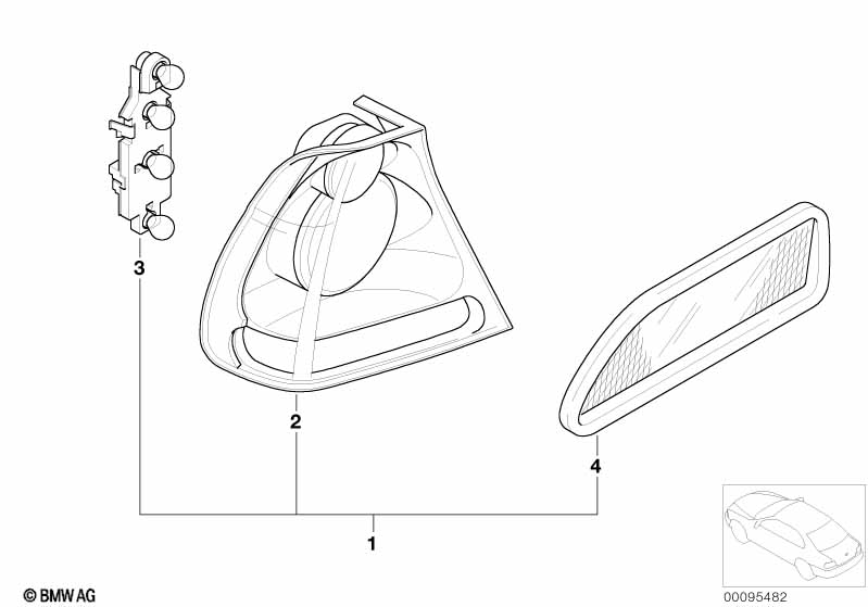 Блок задних фонарей хромированный