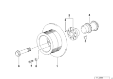 Демпфер крут.колебаний ременного прив.