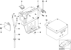 Крепление и доп. элем. для 2-й батареи